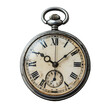 © AnniePatt - Pocket watch in old condition, Isolated on transparent background.