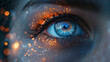 Close Up of a Persons Blue Eye