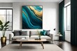 Living room illustration 3D rendering AI digitally generated image