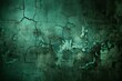 Grunge green wall with cracked paint,  Abstract background for design