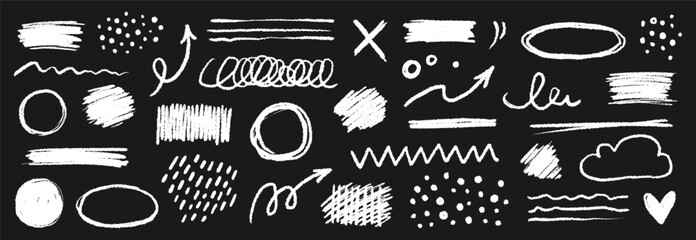 Wall Mural - chalk color pencil texture brush dot stroke vector element. children crayon color brush stroke textu