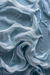 Abstract Silk Waves in Serene Blue Tones