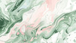Green grey and pink marble. Pastel colors. Marbleized