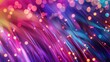 abstract background with fiber optic light waves, modern speed light waves.