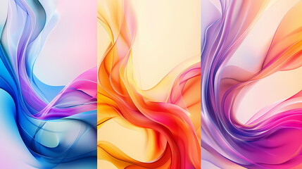 Wall Mural - Colorful Abstract Background With Soft Gradient