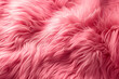 Fluffy pink fur texture background	
