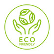 Eco friendly logo design template, Badges for eco, organic or sustainable products.	