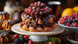 13. Chocolate-Hazelnut Spread Heaven: A lavish brunch spread features freshly baked pastries adorned with dollops of creamy chocolate-hazelnut spread, accompanied by steaming cups