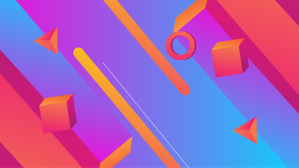 Wall Mural - 3d abstract background