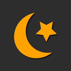 Poster - crescent ramadan sticker