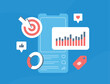 Social media metrics - insights into analytics, audience engagement and performance monitoring. Optimize smm strategy by tracking likes, shares, comments and follower growth