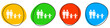 4bunte Icons: Familie - Button Banner