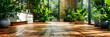 Tropical Rainforest Pathway, Lush Greenery and Exotic Plants, Serene Environment for Nature Walks