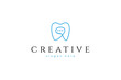 © Senadjan Design - Dental Consult logo designs concept vector, dental chat logo in minimalist linear design style