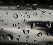 raindrops on metal as a background.