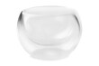 Glass bowl cup isolated