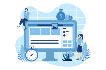 Business Marketing Flat Design Illustration