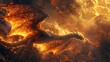 Dragon Wings: A photo of a dragon in flight, with its wings outstretched and catching the sunlight