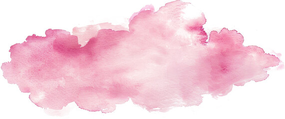 Wall Mural - Abstract watercolor brush splash, soft pink color, grunge texture, pastel watercolor painting element