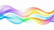 © @_ greta - Abstract wave background, rainbow wave lines. Spectrum wave colors. Wavy line color