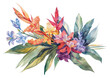 PNG Tropical flower bouquet plant inflorescence creativity