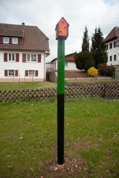Kunstleitpfosten Neubulacher Vereine und Unternehmen für die Landesgartenschau 2012 in Nagold
