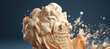 splash wave of vanilla chocolate milk ice cream 74
