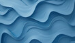 Graphic, texture and blue waves for 3d pattern, art or abstract wallpaper, design or digital cyberspace technology. Virtual reality, motion or futuristic metaverse, vibration or hologram illustration