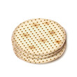 Happy Passover greeting card decoration with traditional symbols matzo matzah Jewish traditional bread for Passover Seder, Pesach food isolated icon, Haggadah banner wallpaper