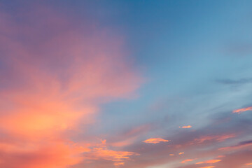 Wall Mural - dramatic and colorful sky over san antonio texas during golden hour and after a rainstorm