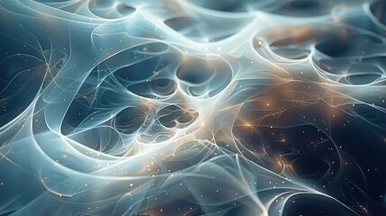 Leinwandbilder - An abstract geometric representation of the theory of quantum electrodynamics. Generative AI.
