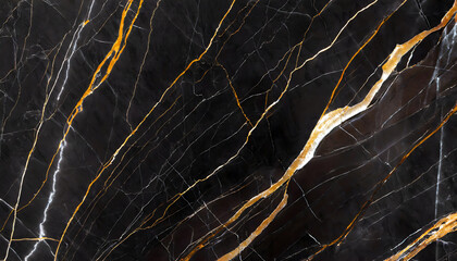 Wall Mural - Natural black marble texture for skin tile wallpaper luxurious background, for design art. Generative AI.