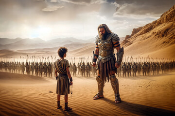 david and goliath: biblical epic showdown