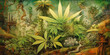 Cannabis surreal illustration