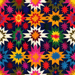 Oaxacan mexican seamless pattern tile