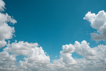 Wall Mural - clouds white soft in the vast blue sky