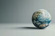 Earth day globe on neutral background