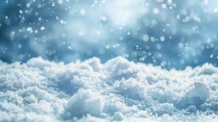 Wall Mural - Powdery snow background .