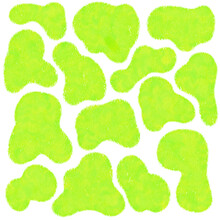 Neon Green Cow Pattern