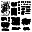 Vector black ink Abstract stains. Watercolor background for textures. Spray paint, monochrome	
