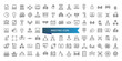 © Rubbble - Meeting icon collection. Related to seminar, business meeting, presentation, interview, conference, assembly, agreement and discussion icons. Line icon set.