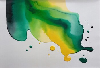 Wall Mural - Vibrant Watercolor Brush Strokes and Splashes