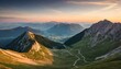 Summertime Serenity: Alpine Mountain Views