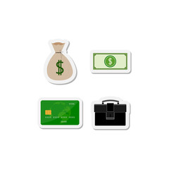 Sticker - Save money  icon isolated on transparent background