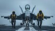 Aircraft carrier deploys fighter jets in special warzone operation for strategic mission