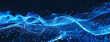© PixxStudio - Abstract waves, Digital waves, Business graph waves and technology graph, Abstract blue technology background with a cyber network grid and connected particles, digital connectivity, Ai