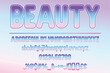 Beauty Gradient Typeface Design - Colorful Font Set