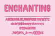 Enchanting Coquette Color Font Set
