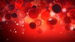 Astract red blood cells illustration, scientific or medical or microbiological background