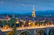 Bern, Switzerland Old City at Blue Hour
